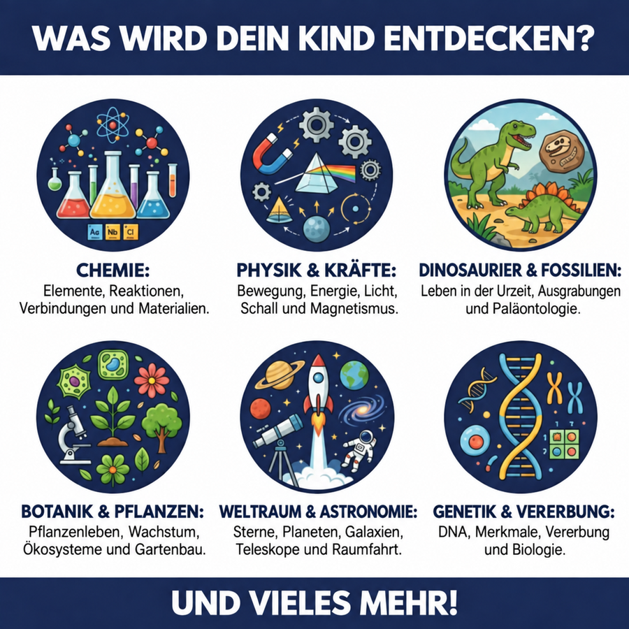 Sechs Themenwelten zum Entdecken.