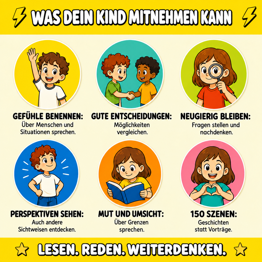 Comicbilder, die es leicht machen, den Mund aufzumachen.